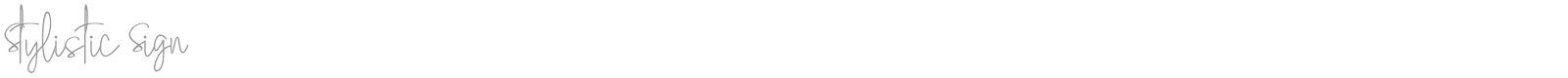Stylistic Sign font preview